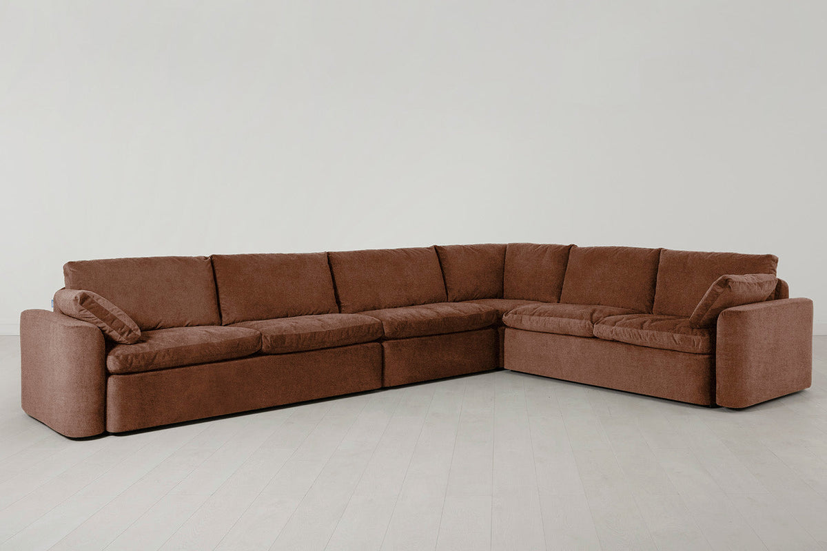 Model 13 Large Corner Sofa, Russet