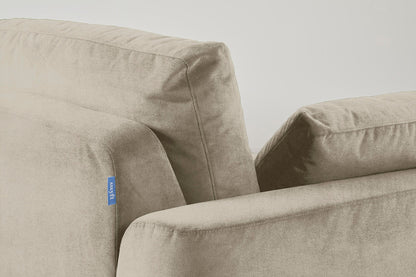 Model 13 Large Corner Sofa with Ottoman, Flax