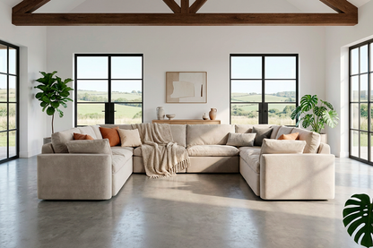 Model 13 U Shaped Sofa, Chalk
