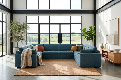 Model 13 U Shaped Sofa, Hydro
