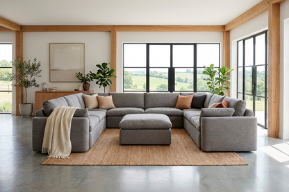 Model 13 U Shaped Sofa, Shadow