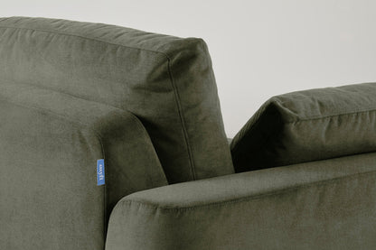 Model 13 U Shaped Sofa with Ottoman, Pine