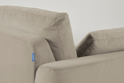 Model 13 2-Seater Left Chaise Sofa, Bone