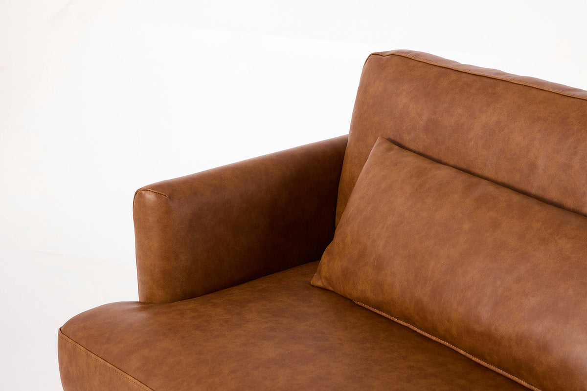 Model 14 3 Seater Sofa with Ottoman, Maple