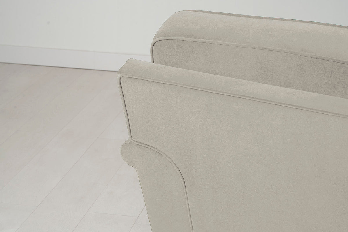 Model 15 2 Seater Sofa with Ottoman, Oak / Bone
