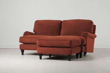 Model 15 2 Seater Sofa with Ottoman, Brick