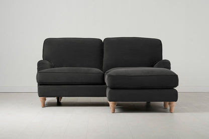 Model 15 2 Seater Sofa with Ottoman, Oak / Charcoal