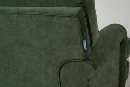 Model 15 2 Seater Sofa with Ottoman, Oak / Conifer