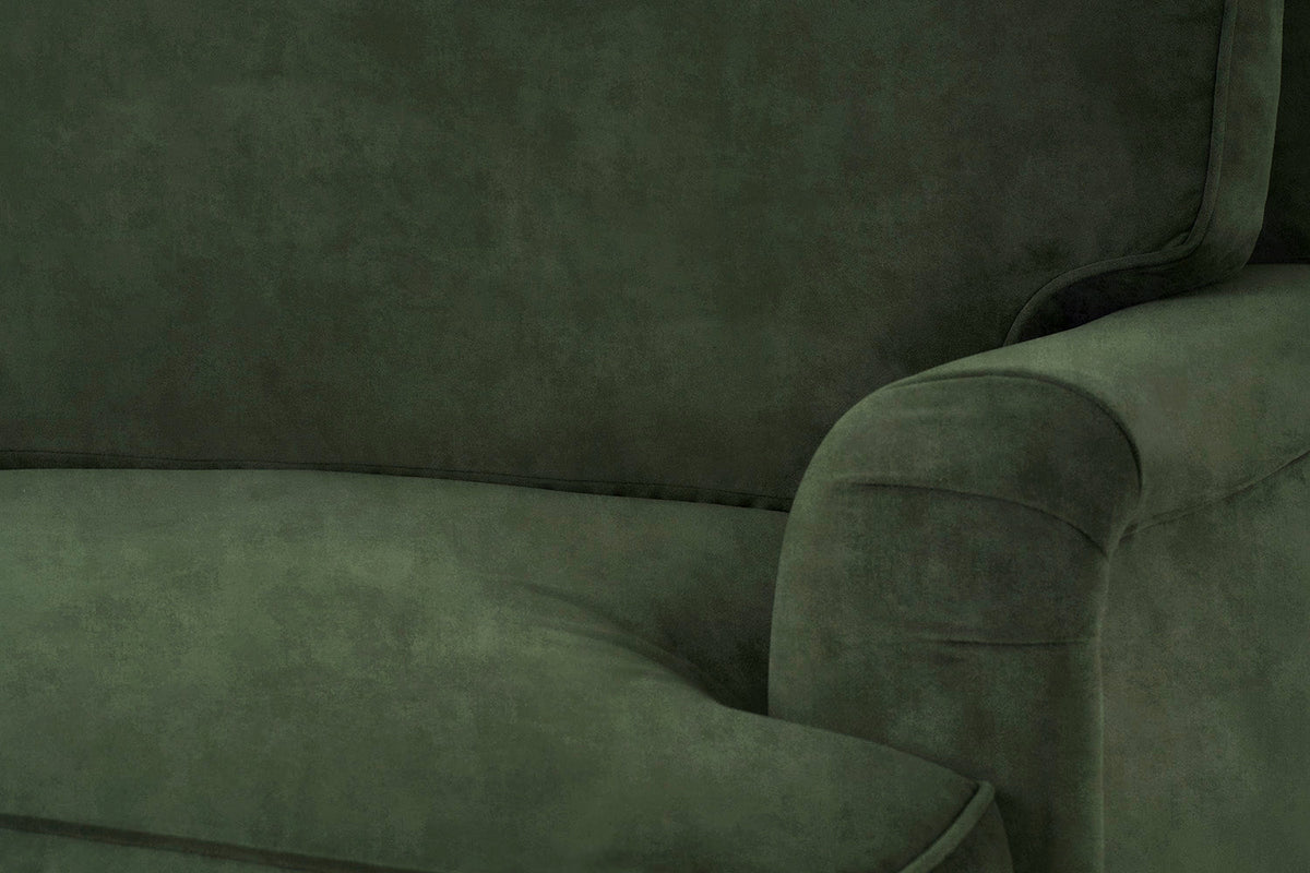 Model 15 2 Seater Sofa with Ottoman, Oak / Conifer