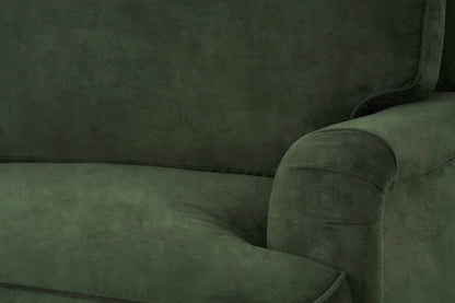 Model 15 2 Seater Sofa with Ottoman, Oak / Conifer