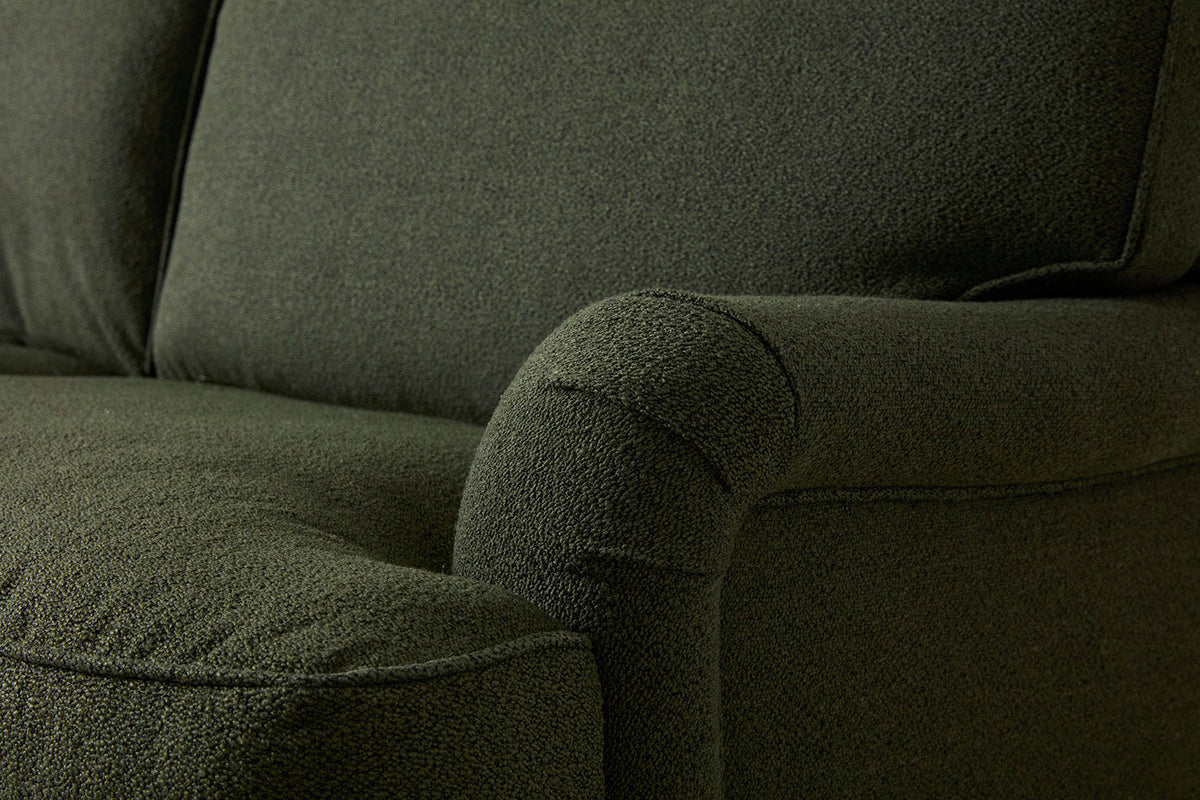 Model 15 2 Seater Sofa with Ottoman, Oak / Fern