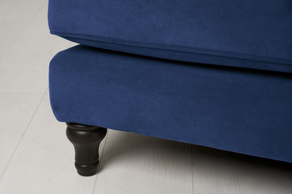 Model 15 2 Seater Sofa with Ottoman, Indigo