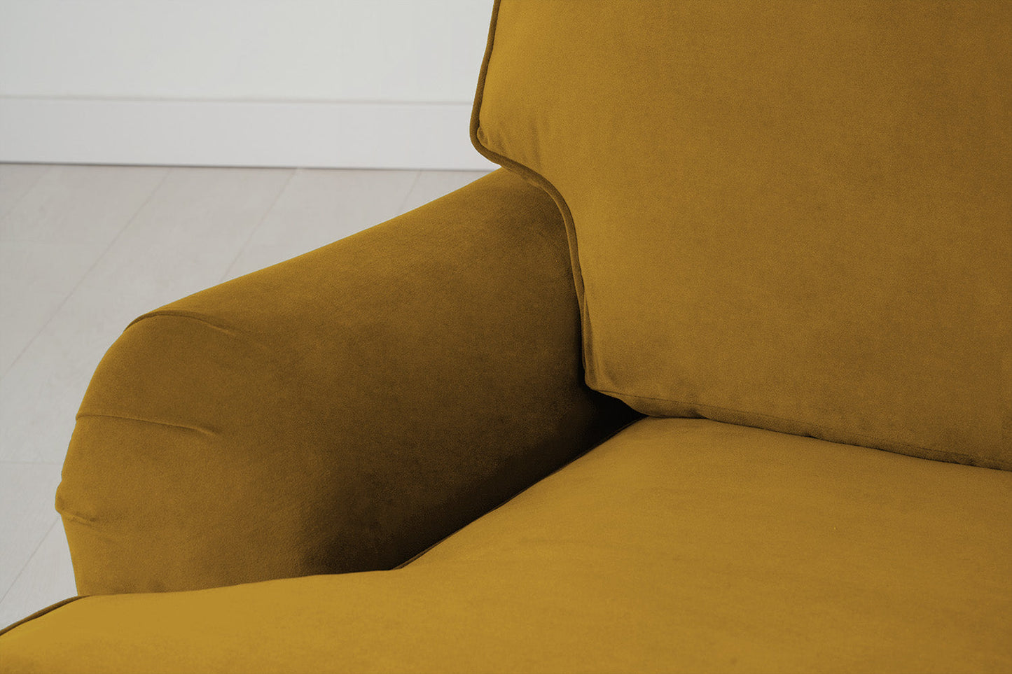 Model 15 2 Seater Sofa with Ottoman, Mustard