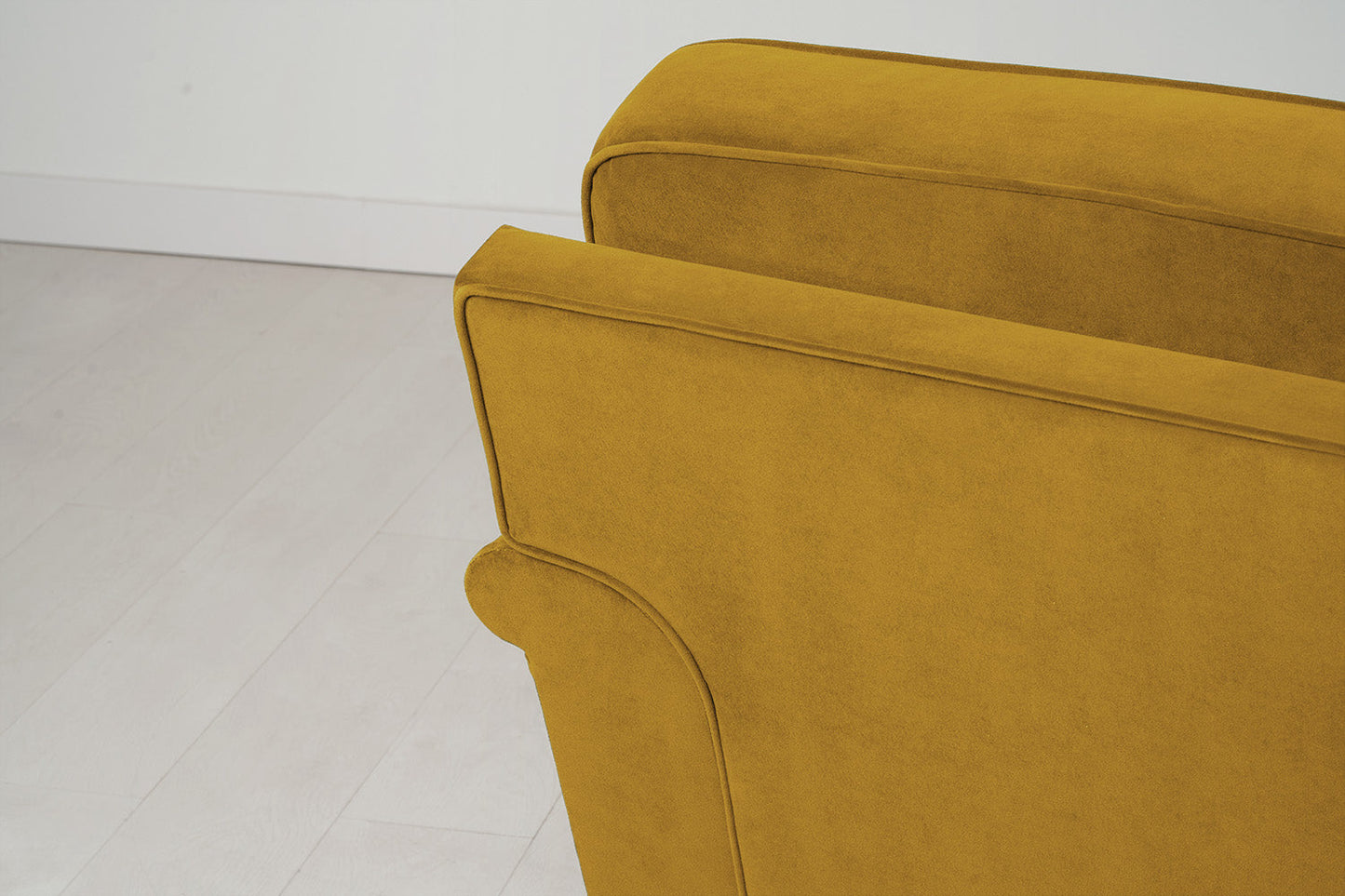 Model 15 2 Seater Sofa with Ottoman, Mustard