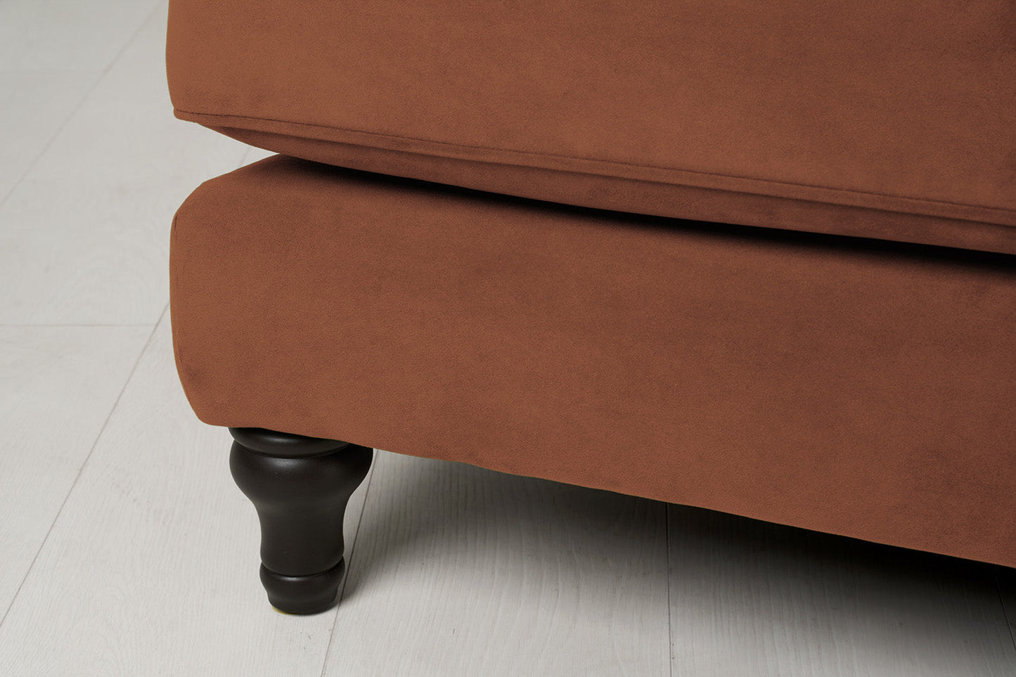 Model 15 2 Seater Sofa with Ottoman, Umber