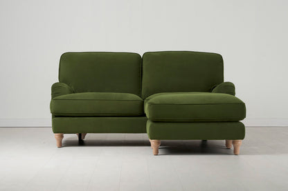 Model 15 2 Seater Sofa with Ottoman, Oak / Vine