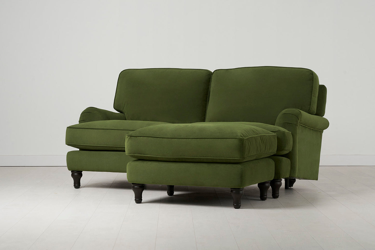 Model 15 2 Seater Sofa with Ottoman, Vine