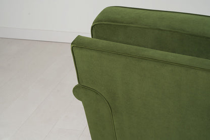 Model 15 2 Seater Sofa with Ottoman, Oak / Vine