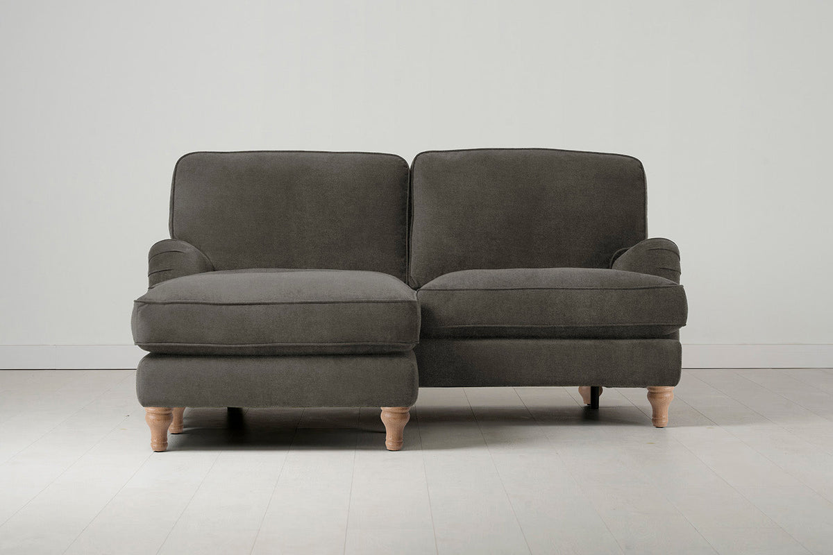 Model 15 2 Seater Sofa with Ottoman, Oak / Mink