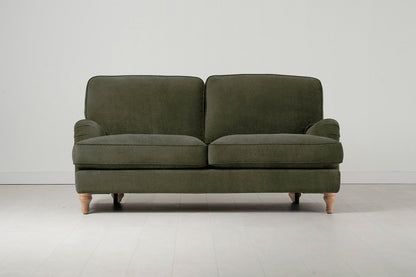 Model 15 2 Seater Sofa with Ottoman, Oak / Pine
