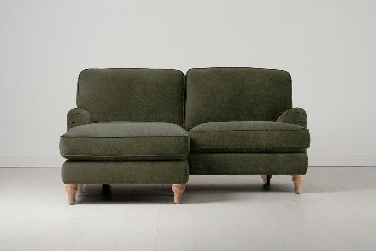 Model 15 2 Seater Sofa with Ottoman, Oak / Pine