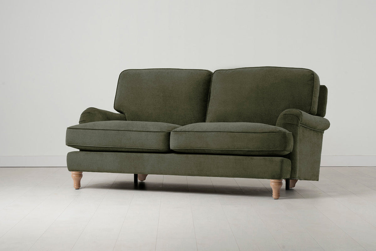 Model 15 2 Seater Sofa with Ottoman, Oak / Pine
