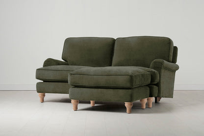 Model 15 2 Seater Sofa with Ottoman, Oak / Pine