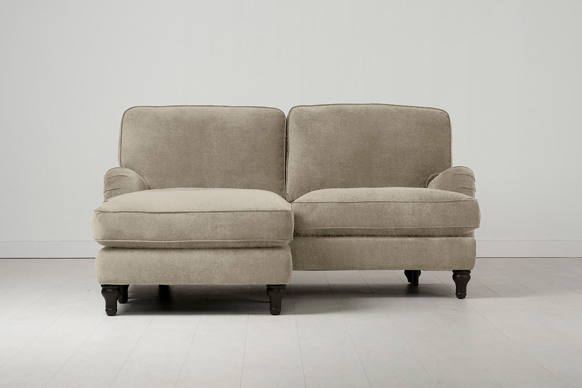 Model 15 2 Seater Sofa with Ottoman, Flax