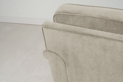 Model 15 2 Seater Sofa with Ottoman, Flax