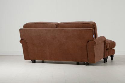Model 15 2 Seater Sofa with Ottoman, Russet