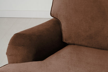 Model 15 2 Seater Sofa with Ottoman, Russet