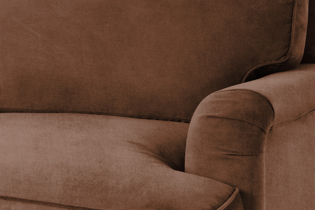 Model 15 2 Seater Sofa with Ottoman, Russet