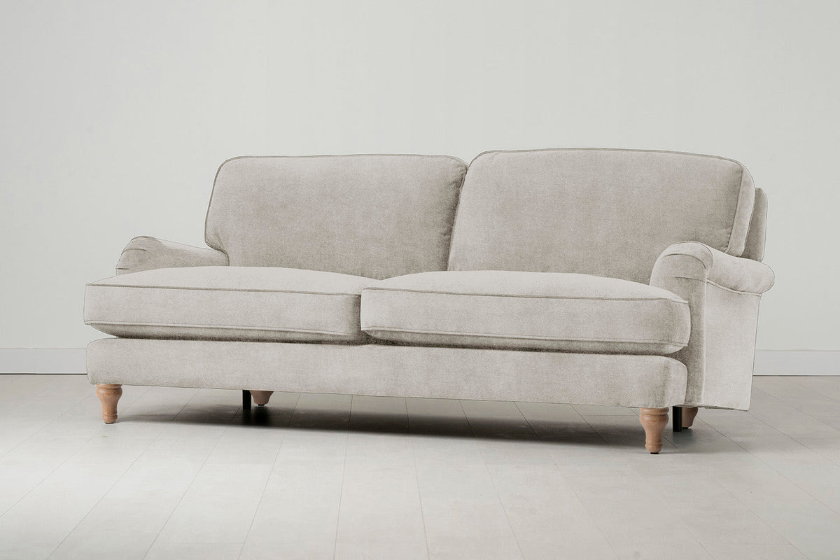 Model 15 3 Seater Sofa, Oak / Chalk