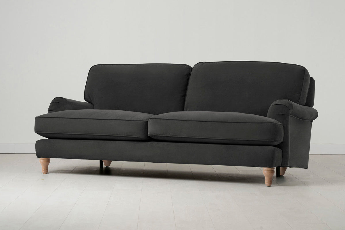 Model 15 3 Seater Sofa, Oak / Charcoal