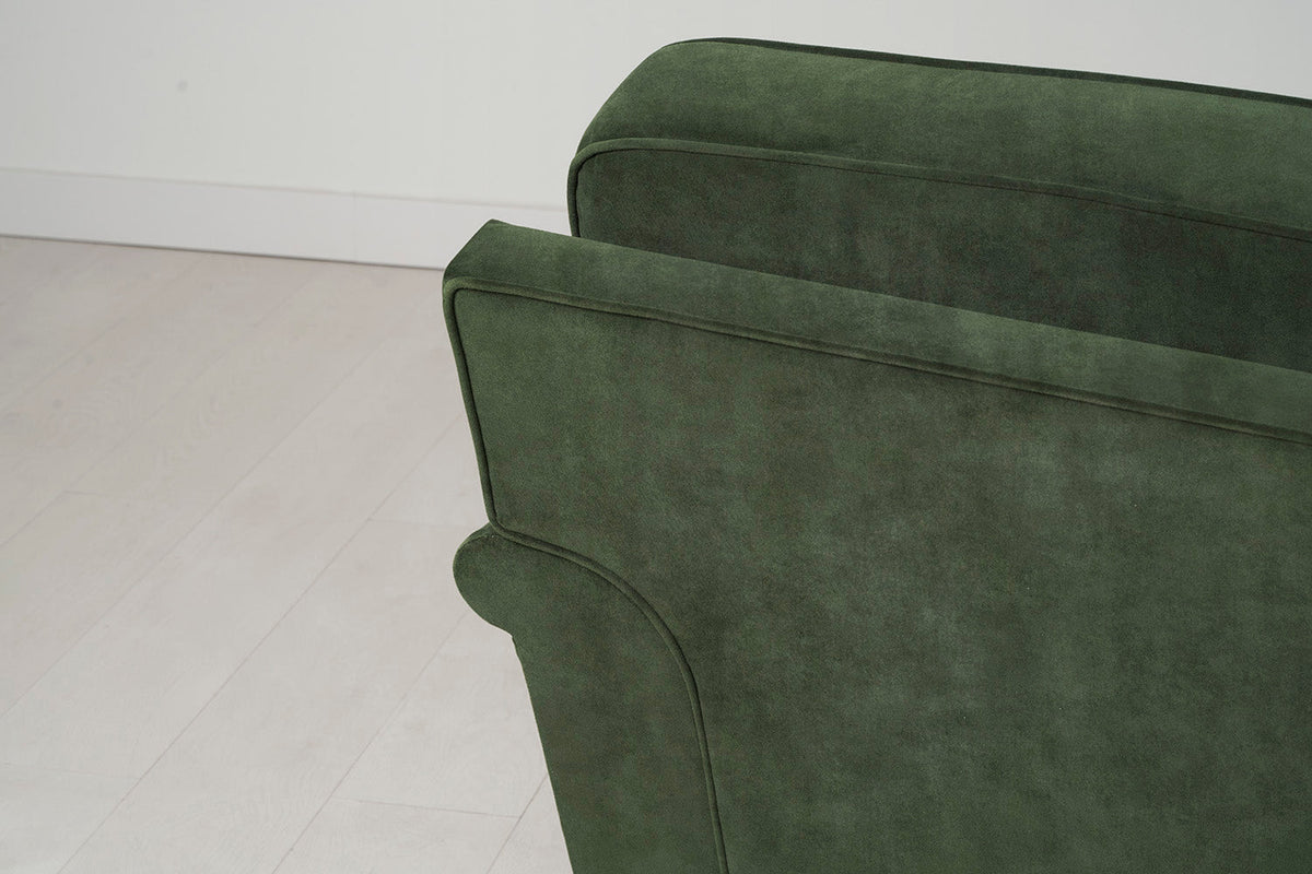 Model 15 3 Seater Sofa with Ottoman, Oak / Conifer