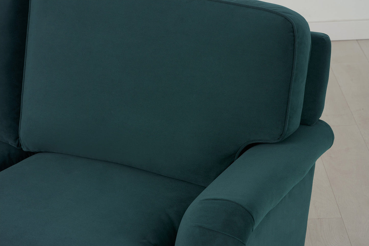 Model 15 3 Seater Sofa with Ottoman, Kingfisher