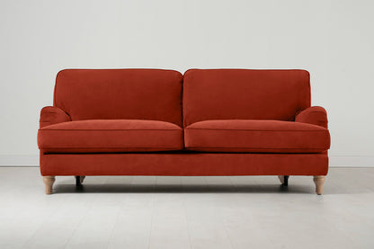 Model 15 3 Seater Sofa, Oak / Paprika