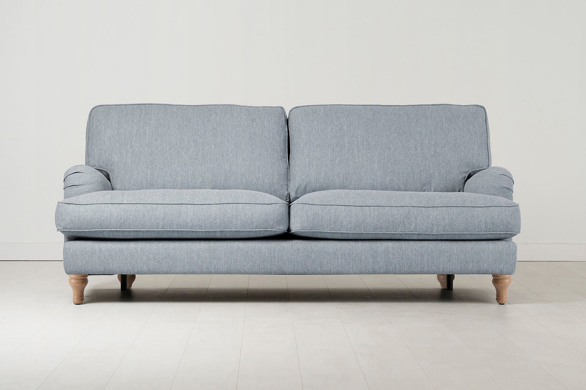 Model 15 3 Seater Sofa, Oak / Seaglass