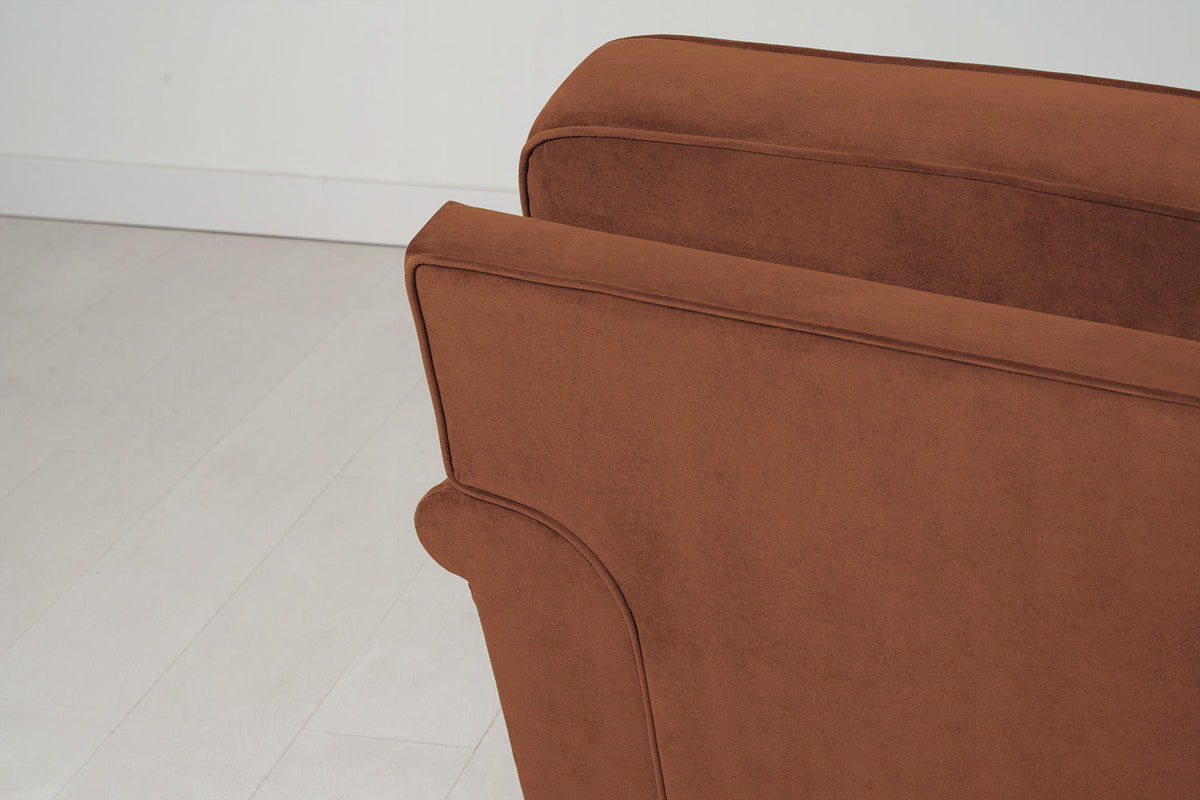 Model 15 3 Seater Sofa with Ottoman, Oak / Umber