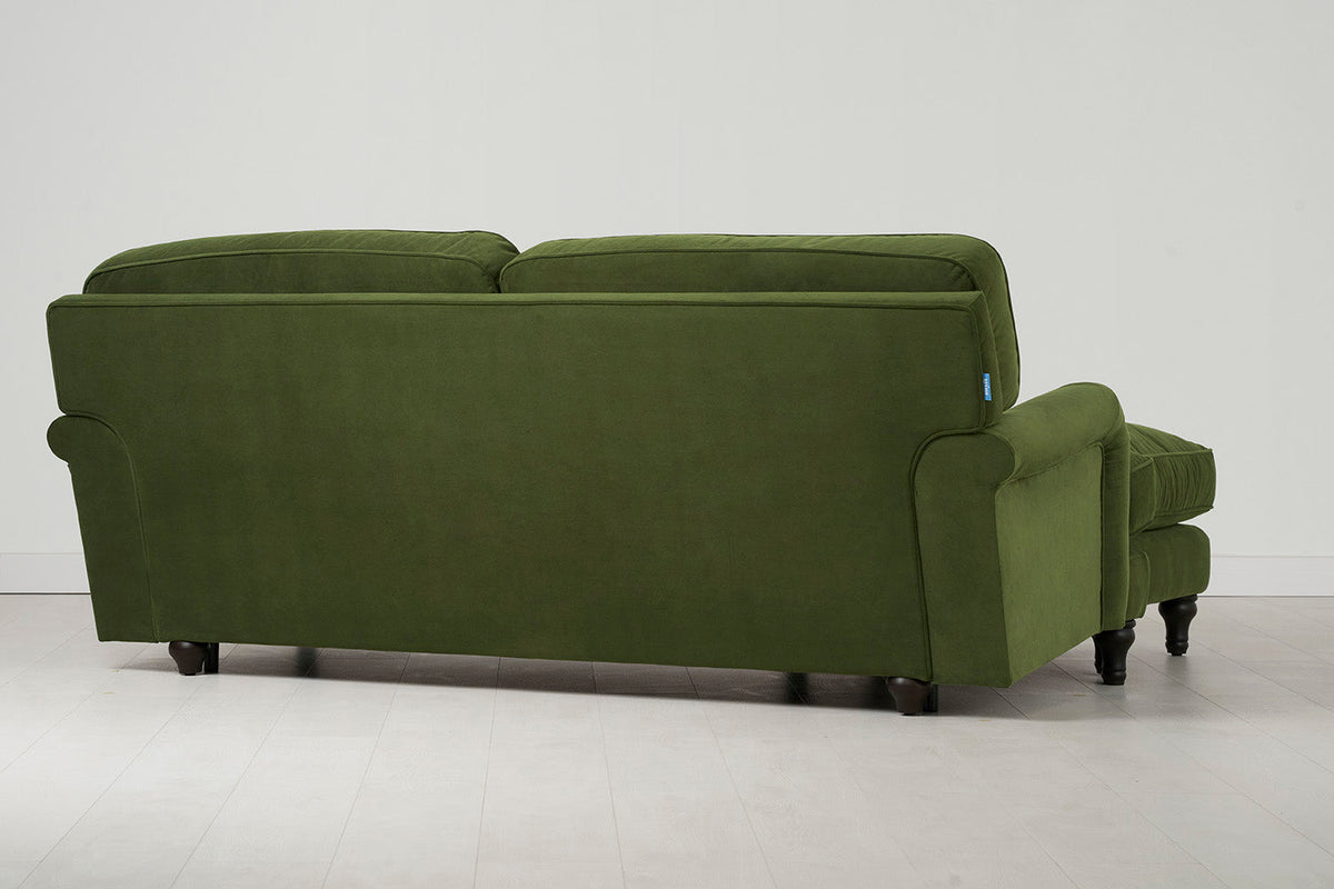 Model 15 3 Seater Sofa with Ottoman, Vine