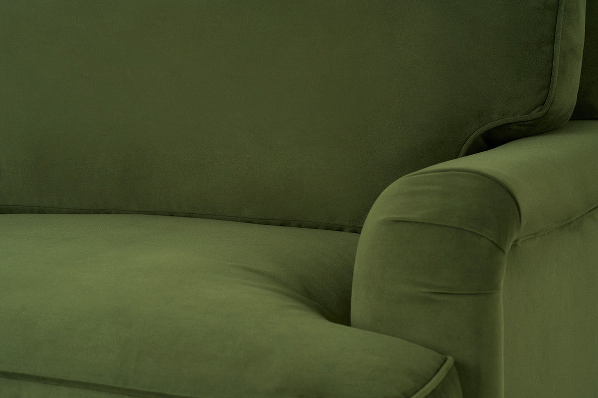 Model 15 3 Seater Sofa with Ottoman, Oak / Vine