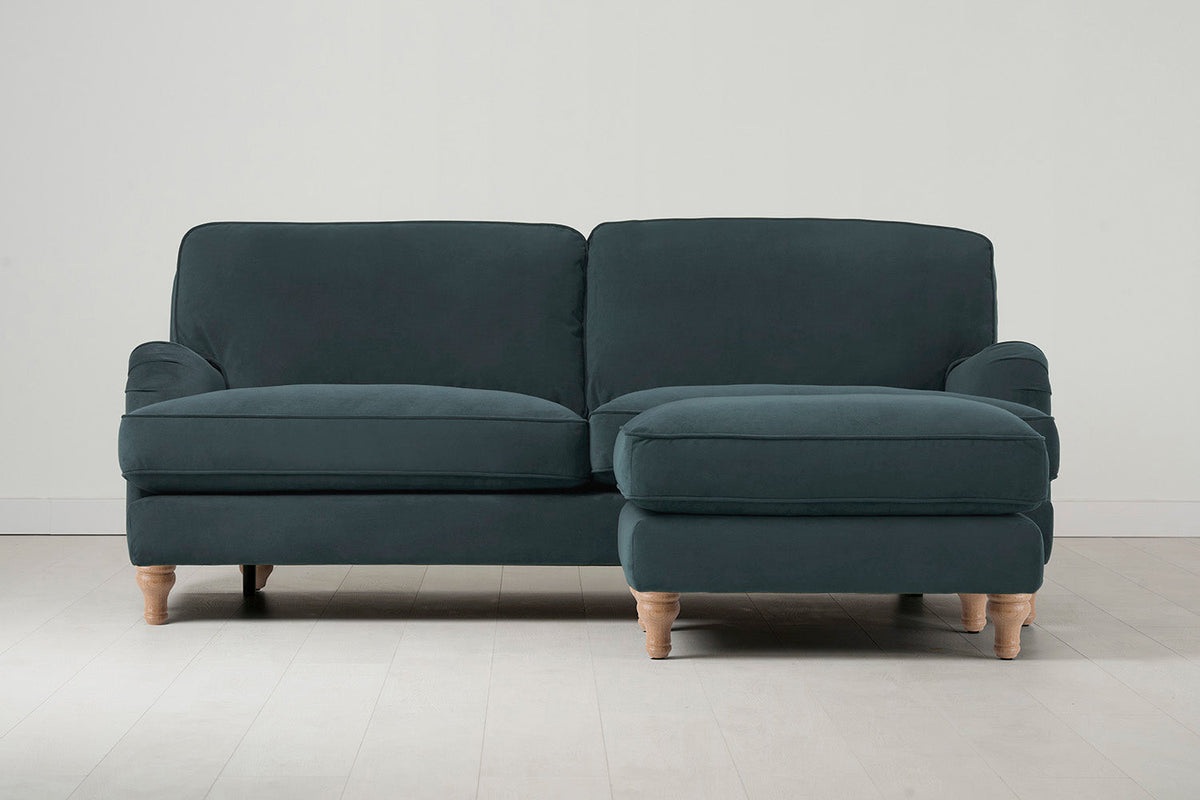 Model 15 3 Seater Sofa, Oak / Petrol