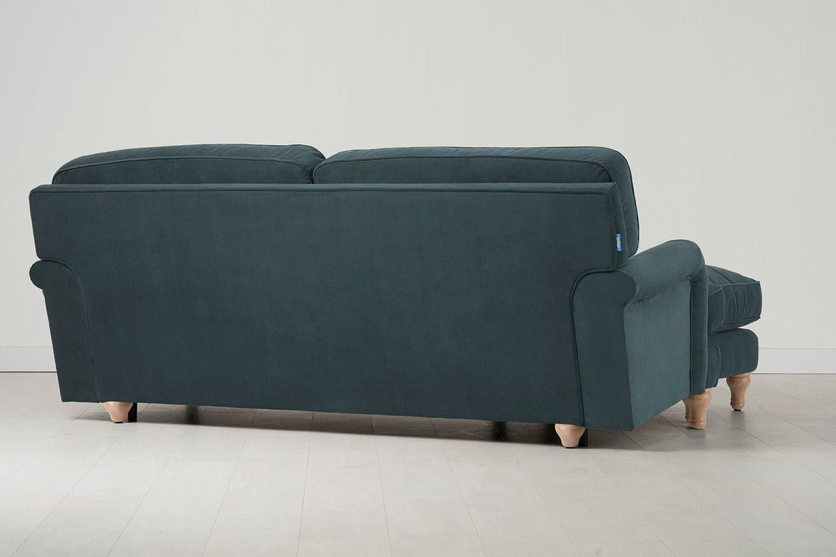 Model 15 3 Seater Sofa, Oak / Petrol