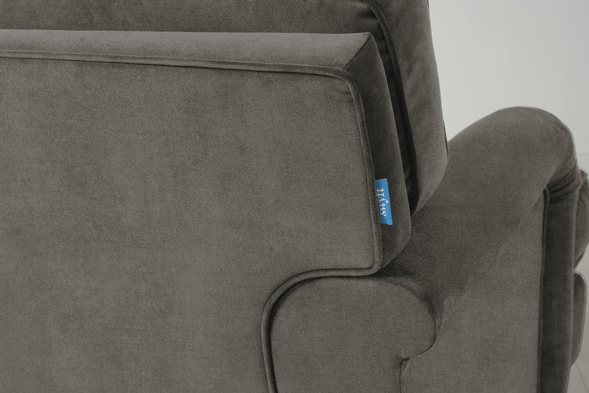 Model 15 3 Seater Sofa with Ottoman, Mink