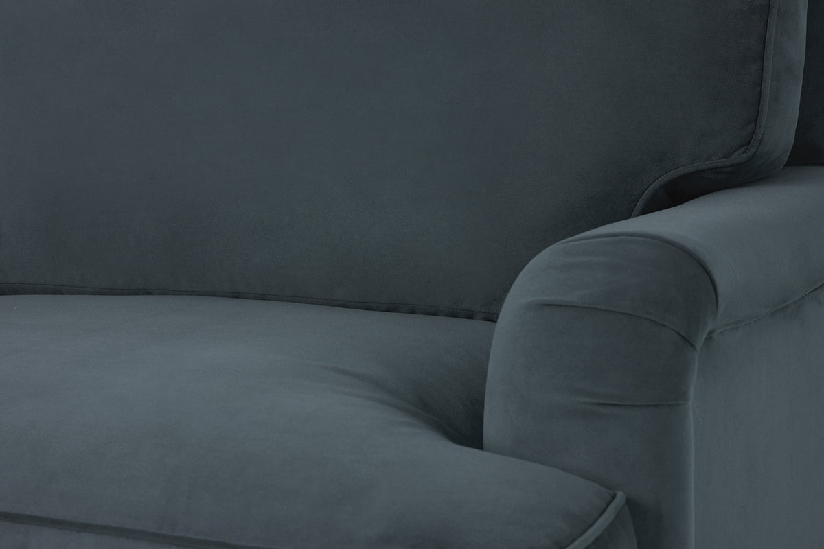 Model 15 3 Seater Sofa with Ottoman, Petrol