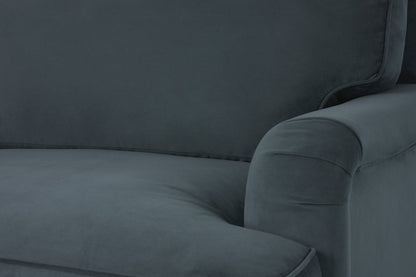 Model 15 3 Seater Sofa with Ottoman, Petrol