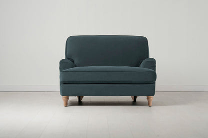 Model 15 Chaise Longue, Oak / Petrol