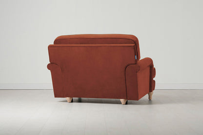 Model 15 Loveseat, Oak / Brick