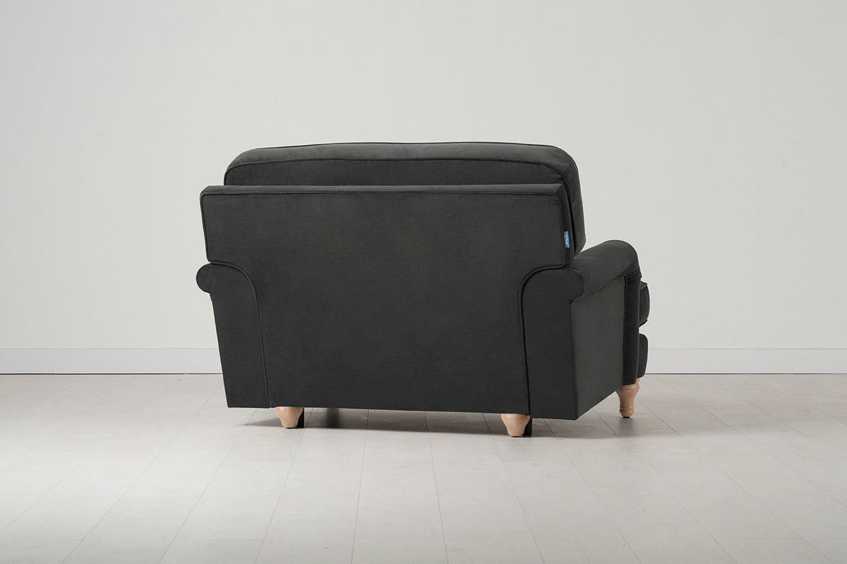 Model 15 Loveseat, Oak / Charcoal