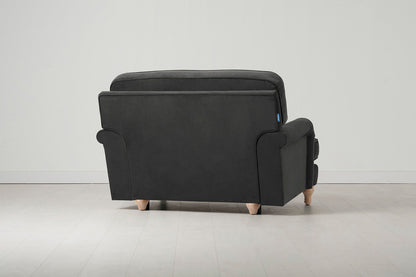 Model 15 Loveseat, Oak / Charcoal